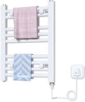 Simple and Beautiful Electric Towel Rack 400 * 500 mm White Plugin Waterproof Towel Holder Heater Home Bathroom Hotel and Spa