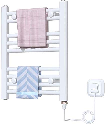 Simple and Beautiful Electric Towel Rack 400 * 500 mm White Plugin Waterproof Towel Holder Heater Home Bathroom Hotel and Spa
