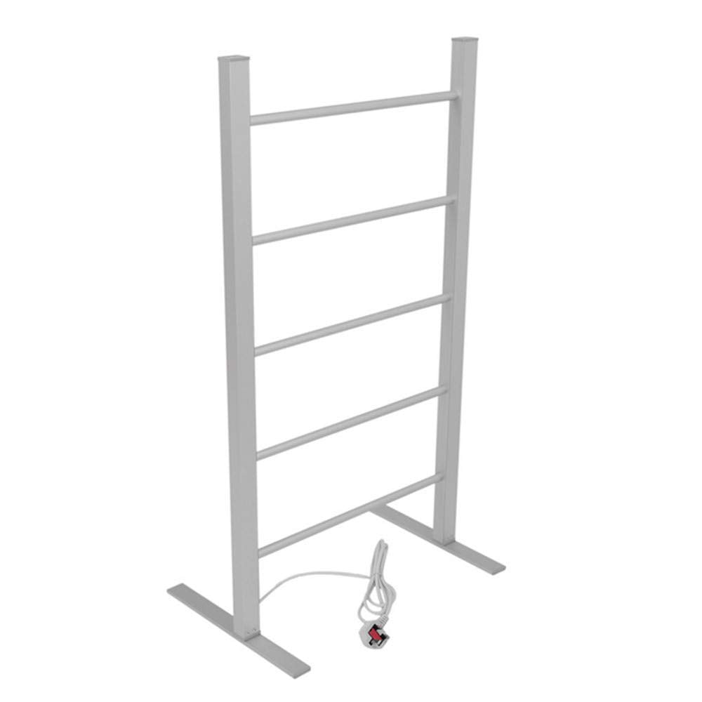 5-Bar Freestanding Towel Warmer Heated Towel Rack and Drying Rack Home Bathroom 100W Electric Towel Drying Rack Hot Towel Rack