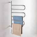 Electric Towel Rail Rotatable Electric Towel Rack Bathroom Towel Warmer for Drying Clothes and Towel The Best Helper in The Bathroom 33X22inches Hard Wire ()