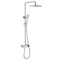 Shower System Triple Function Rain Shower Set Single Handle Mixer Bathtub Shower Faucet Bathroom Shower Fixture with Shower Head, Hand Shower (Chrome)