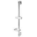 ViaGasaFamido Shower Slide Bar 24 inch Wall Mount Stainless Steel Combination Shower Sliding Bar for Bathroom with Adjustable Handheld Shower Holder Dish