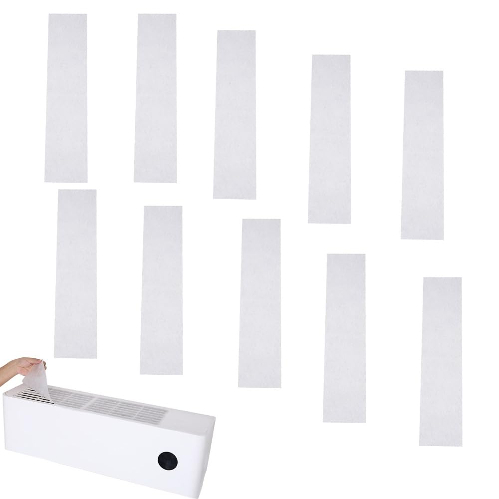 10 Pack Mini Split Vent Filters Cover Non-Wowen Fabric Top Dust Cover Air Cleaning Filter for Home Air Conditioner Indoor Unit Ductless Inverter Split System AC Heat Pump Heater