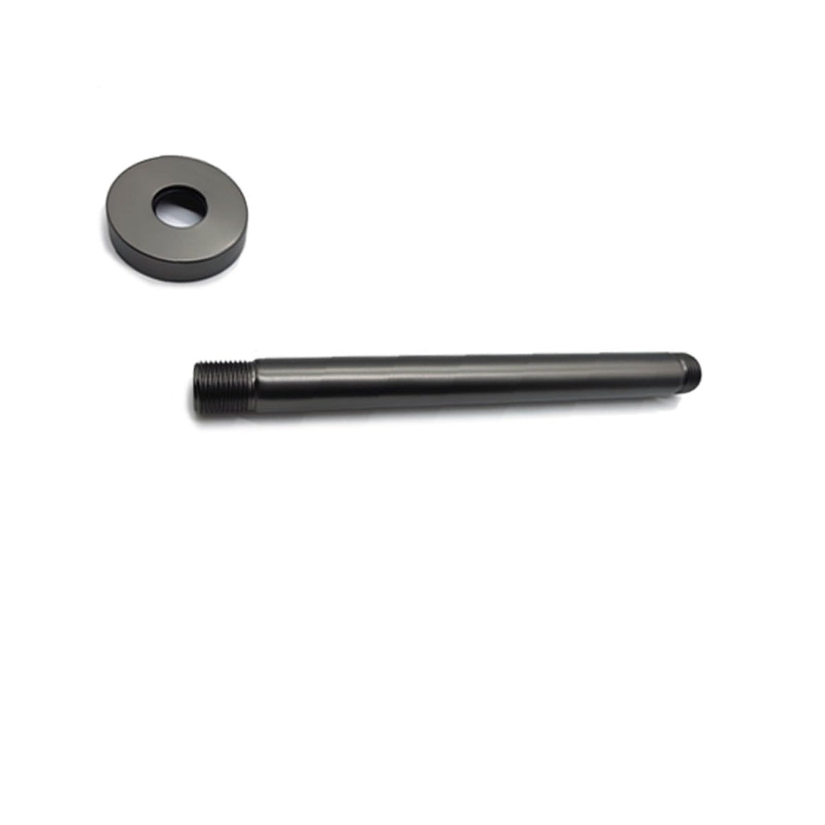 Gun Metal Black Dark Gray Ceiling Wall Mounted Overhead Shower Arm Set Head Shower Holder Square Round Stainless Steel
