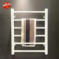 Wall Mounted Towel Warmer, Electric Heated Towel Rack with tat for Bathroom Heated Drying Rack 6 Square Bar (23.6X17.7 X4.7Inch),white1