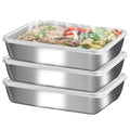 stainless steelFood Storage Containers setsstorage box with lidfreezer FrozenKitchen tray with lidOven plateSide dish plate Freezer & Dishwasher Safe