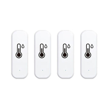 Zigbee Temperature and Humidity Sensor, 4 Pack, Smart Home Compatible, Zigbee 3.0, Multi-Room Group Control