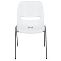 Flash Furniture Hercules Ergonomic Stack Chair, White, 5-pack, Set of 5