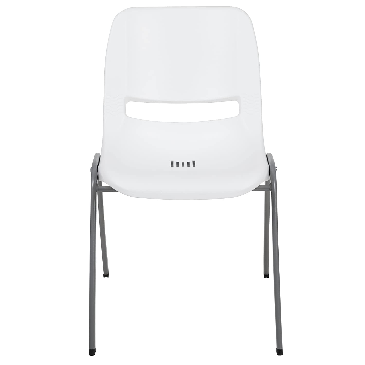 Flash Furniture Hercules Ergonomic Stack Chair, White, 5-pack, Set of 5