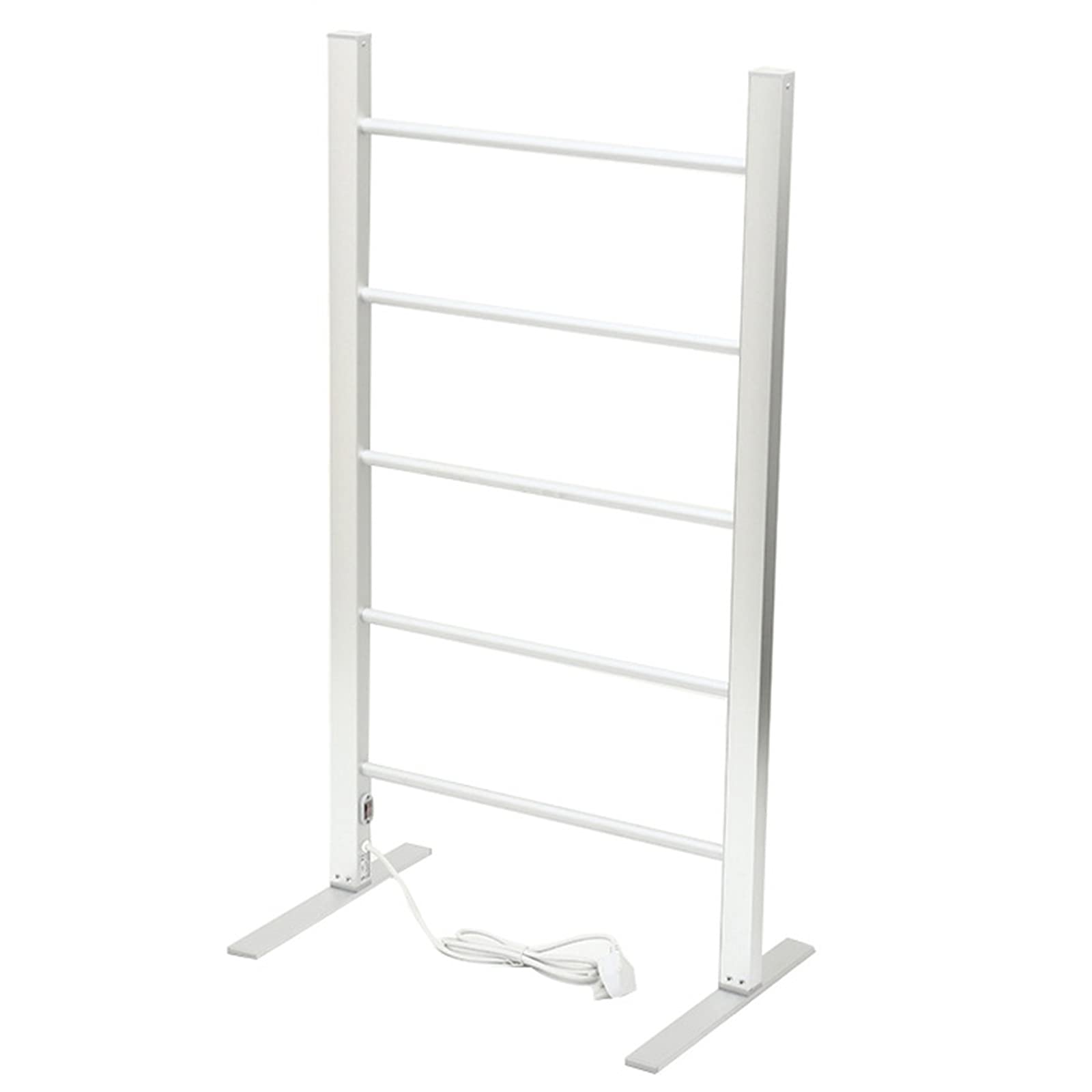 Towel Warmer/Electric Heated Clothes Airer Dryer Rack, Free Standing Towel Warmer Radiator, Aluminum Alloy Heated Towel Rail with Waterproof Switch for Home Bathroom, 100W, 1050X580x390mm
