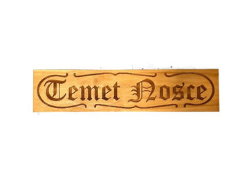 Temet Nosce "Know Thyself" The Matrix Socrates Sign Plaque Latin Scroll