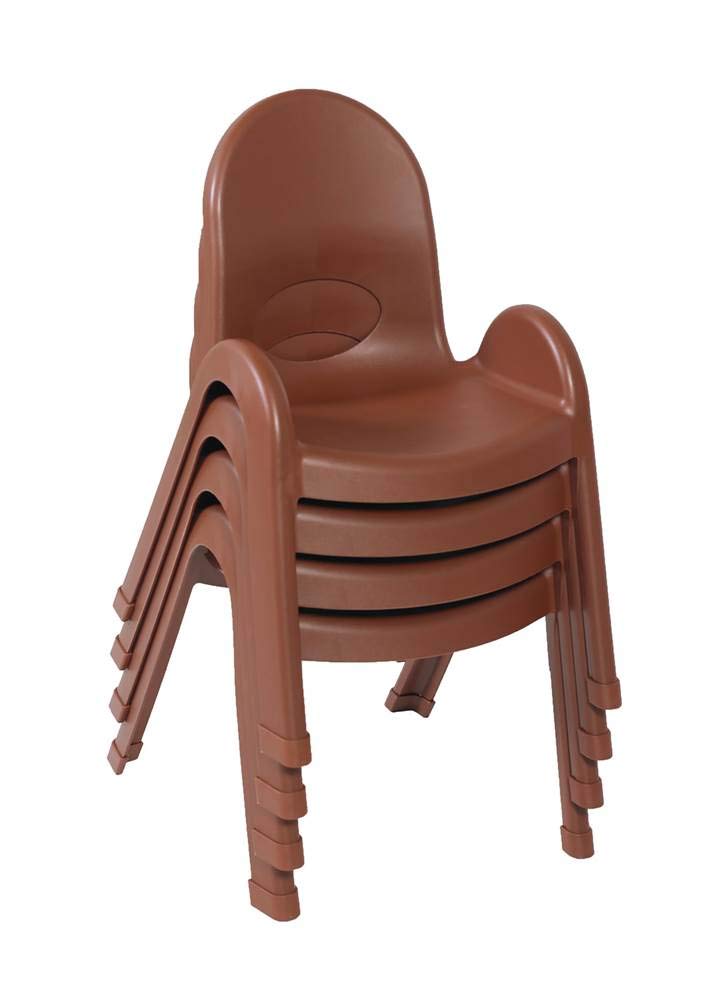 Angeles 11-inch Value Stack Chairs Set of 4 (cocoa) (ab7711cb4), 11"H Seat
