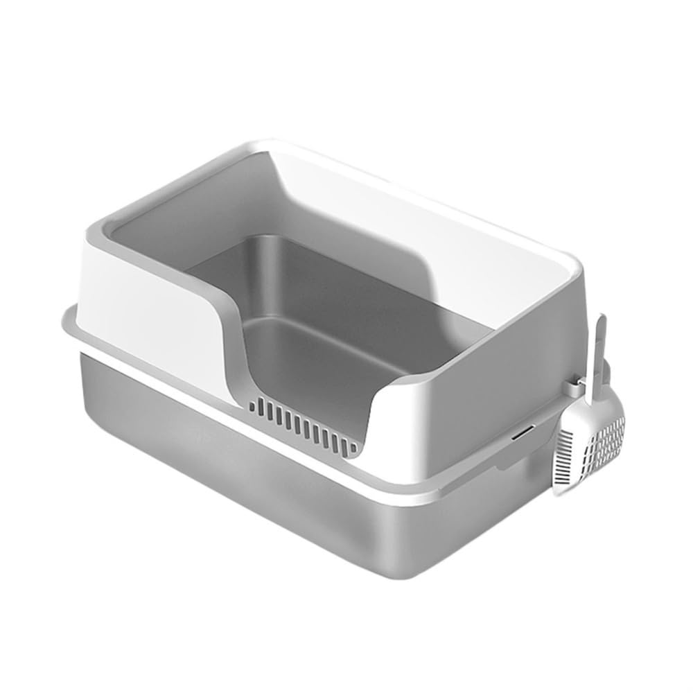 Pet Supplies, Cat Litter Box, Stainless Steel, Large Pan