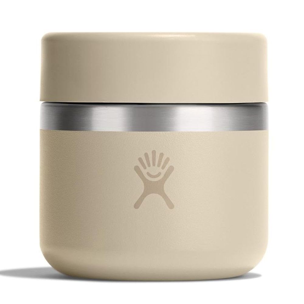 Hydro Flask Food Jar – Insulated Stainless Steel, Snack Travel Container for Hot Food, Lunch, & Soup 8 Oz Oat Tan