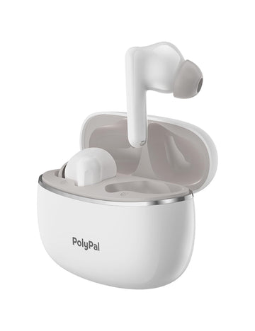 Polypal P1 AI Translation Earbuds Real Time,138 Languages 7-in-1 Translator Earbuds, Audifonos Traductores Inglés Español,Speech & Video Translator Bluetooth for Business,Travel,Learning Warm White