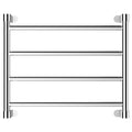 Electric Towel Warmer, 55W Intelligent Constant Temperature 304 Stainless Steel Heated Towel Rack, 4 Bar Wall-Mounted Heated Towel Rail for Hotel Bathroom, Plug in