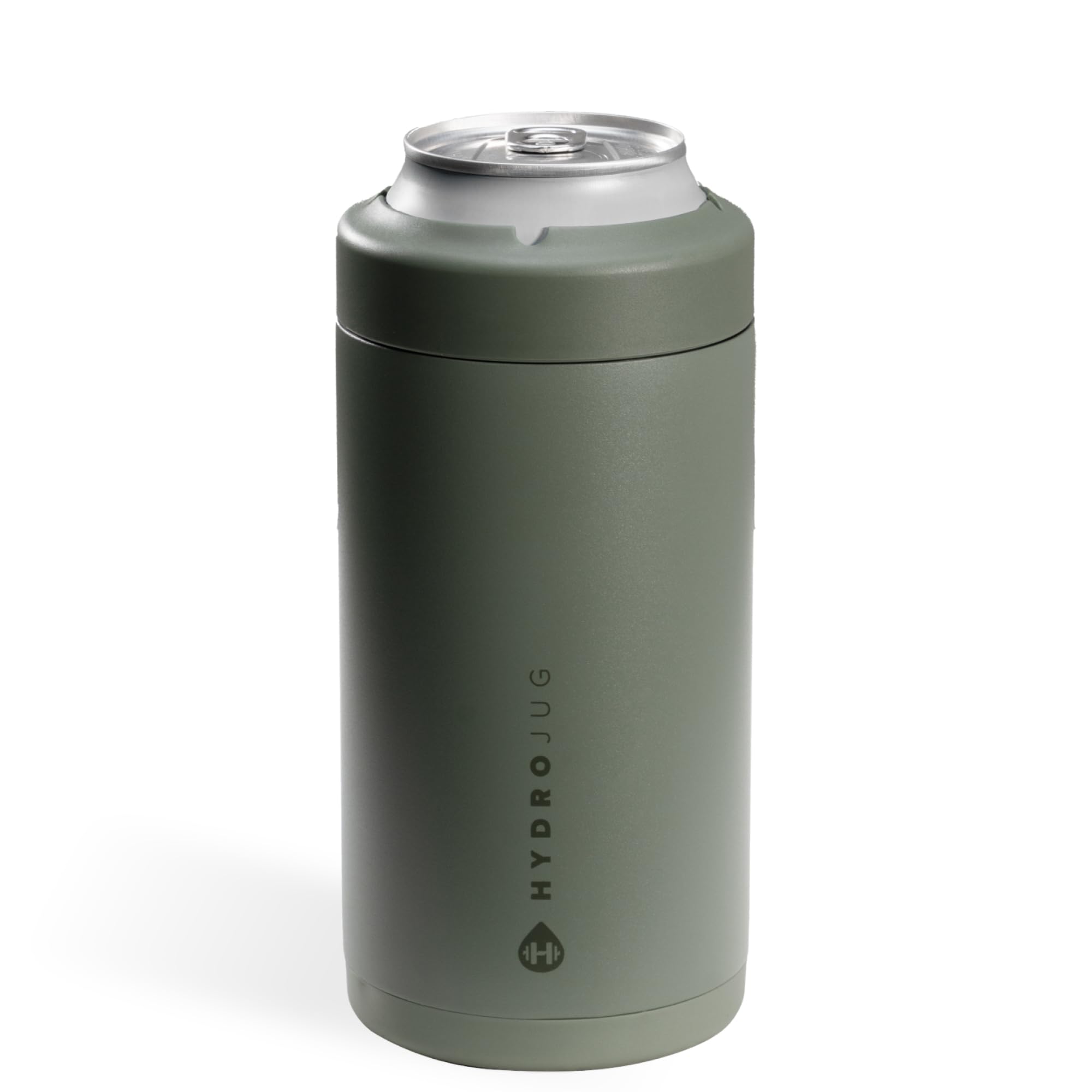 HydroJug Standard Can Cooler - 2-in-1 Insulated Can Cooler Cup - Stainless Steel Can Holder with Non-Slip Rubber Base - Screw-Top Lid - Dishwasher Safe - 16oz, Courtyard