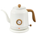 1.2L Electric Gooseneck Kettle with thermometer, Tea Kettle for Boiling Water, Gooseneck Electric Kettle for Coffee & Tea