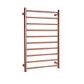 Intelligent Heated Towel Rack, Electric Towel Warmer Wall-Mounted 10 Bars Stainless Steel Towel Rail for Home Bathroom Plug-in/Hardwired, Plating,Rose Gold,Plug in (Rose Gold Hardw