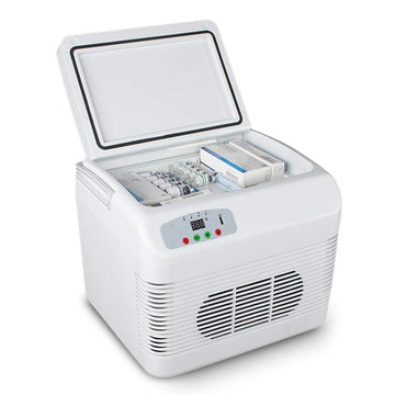 Tellgoy Portable Refrigerator 12L, Mini Fridge Cooler, Freezer Drug Insulin Vaccine Storage, Refrigeration or Warmer, Car Home Travel Camping Picnic,White