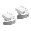 Prime-Line U 9809 Sliding Window Lock for Vinyl Windows, White, 2 Pack | Easy Installation, Keeps Windows Securely Closed, Diecast Construction