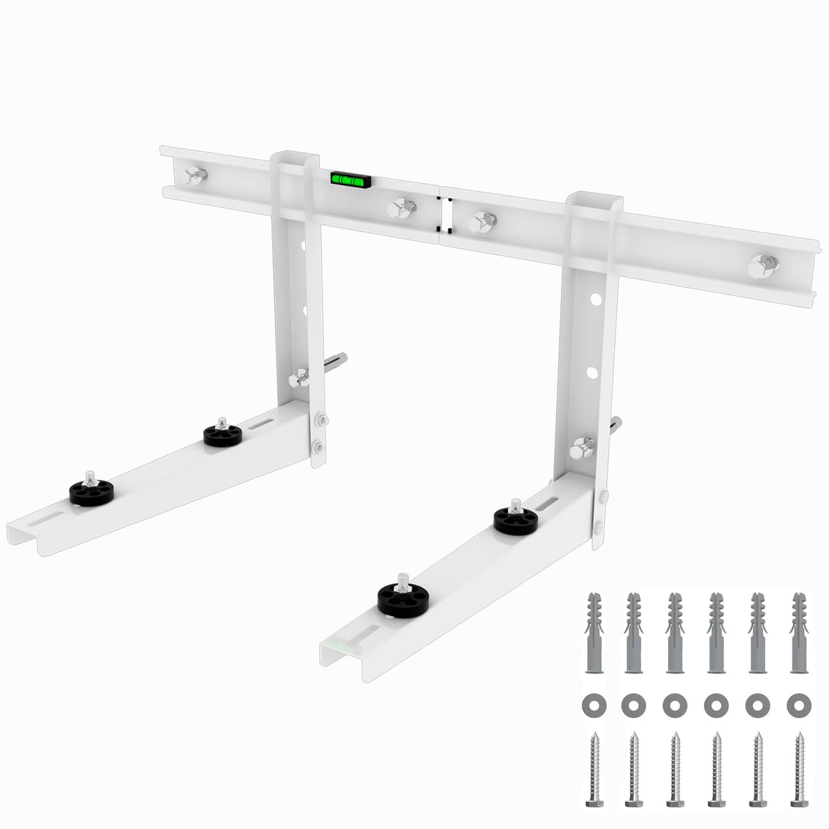 Mini Split Wall Mounting Bracket for 9000 Btu to 18000 Btu Outdoor Ductless Mini Split Air Conditioner AC Heat Pump System, Heavy Duty AC Support Bracket for Outside, Hold Up to 330 lbs