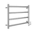 4 Bars Electric Towel Warmer, Bathroom Radiator, Heated Towel Rack, 304 Stainless Steel Warmer Rail Piug in