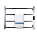Electric Heated Towel Rack Towel Warmer Drying Rack for Bathroom Radiator, with Timer 4 Bars Heated Bath Towel Rack, Bathroom Electric Heated Towel Rail, 304 Stainless Steel Drying Rack,Plug