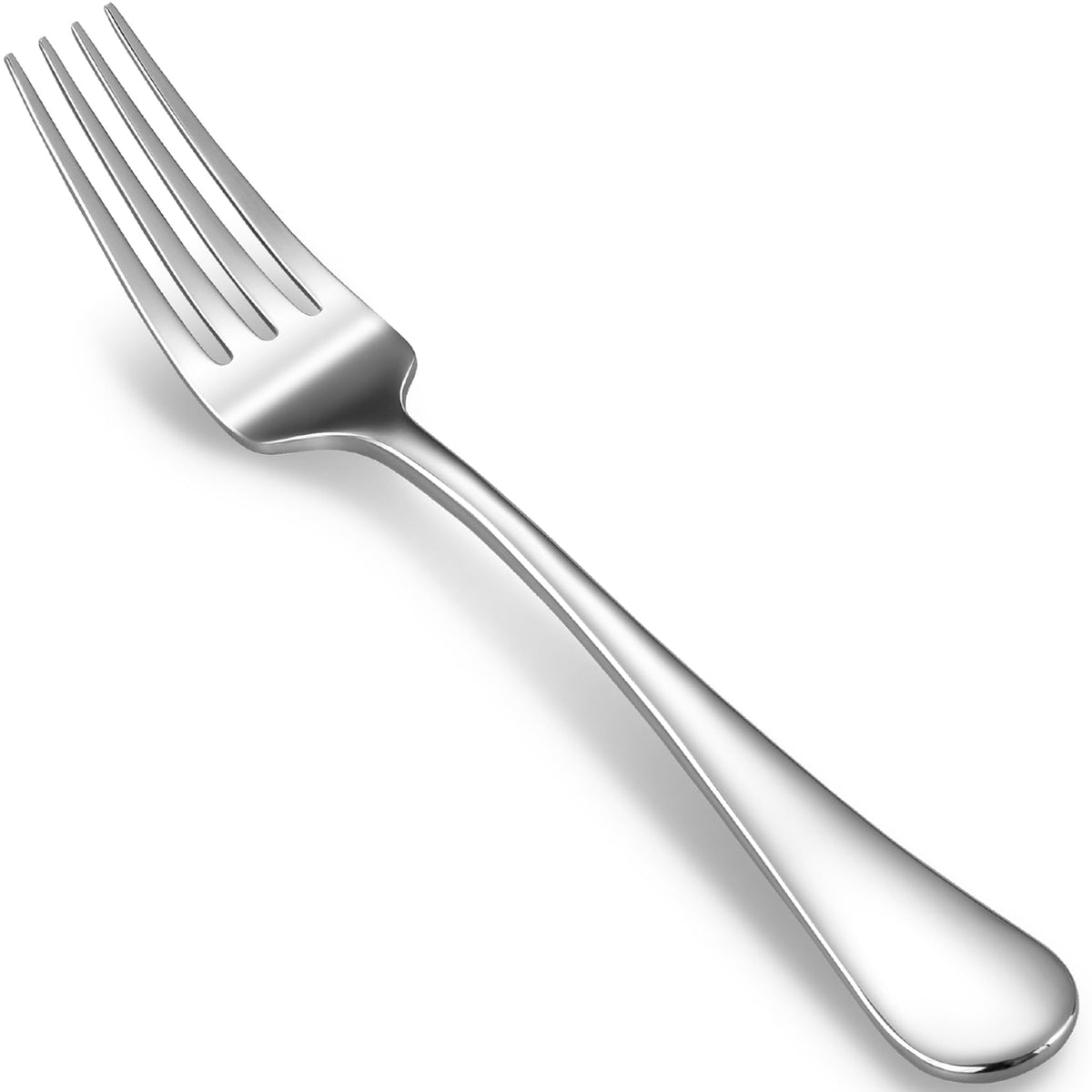Premium Fine Verona 4-Piece 8 inch Fork Set – 18/10 Stainless Steel, Heavy-Duty Mirror-Finished Flatware for Elegant Everyday Dining and Entertaining (4, Dinner Forks)