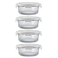 1.5 cup Round Glass Food Storage Containers with Lids, 12oz Small Glass Meal Prep Containers set, Heat-Resistant BPA-Free Round food bowl for Leftover. Microwave, Dishwasher & Freezer Safe