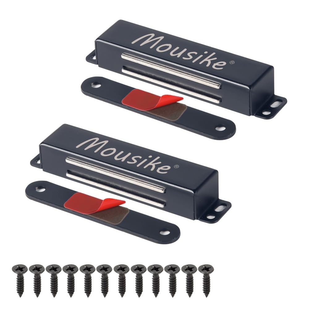 Mousike Magnetic Door Catch Heavy Duty 90lb Door Magnets with Strong Magnetic for Kitchen Cupboard Wardrobe Closet Cabinet Door Drawer Latch