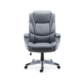 Staples Mcallum Bonded Leather Manager Office Chair, Gray, 1 Pack, Grey