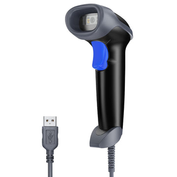 Eyoyo USB 2D Handheld Barcode Scanner, PDF417 Data Matrix Bar Code Reader, Wired Automatic QR Code Scanner with USB Cable for POS Mobile Payment, Convenience Store, Supermarket, Warehouse