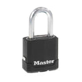 Master Lock Magnum Heavy Duty Outdoor Padlock with Key, Weather Resistant Body and Cut Safe Shackle Make Lock Perfect for Fences, Gates, Sheds, M115XKADLF, Black