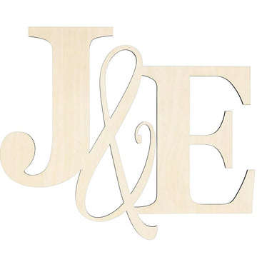 Laser Cut Initials Wedding Backdrop Sign, Wedding Reception Backdrop, Large Initials Monogram, Wooden Name Initials Sign. Laser Initials