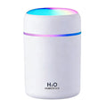 Portable Colorful Cool Mini Humidifier, USB Personal Desktop Humidifier,. Perfect for Bedroom, Office & Car(300ml, White)