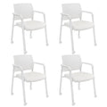Clatina Mesh Back Guest Reception Stacking Chair with Wheels, Waiting Room Stackable Chairs with Upholstered Leather Seat & Ergonomic Lumbar