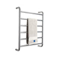 Bathroom Towel Drying Rack Electric with 6 Bar Wall Mounted Heated Drying Rack Stainless Steel Towel Warmer Built-in tat