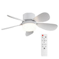Socket Fan Light with Remote Control, Portable Small Ceiling Fan with Lights for Bedroom, Kitchen, Living Room, with Dimming Function, 1000 Lumens, Screws into E26/E27, 16.54 Inches Diameter