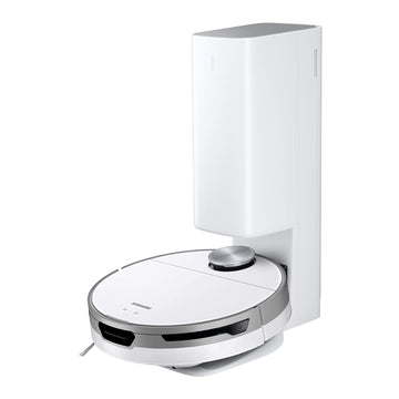 SAMSUNG Jet Bot+ Robot Vacuum with Clean Station, Automatic Emptying, Precision Cleaning, 5 Layer HEPA Filter, Intelligent Power Control, Hardwood Floors,Carpets, and Area Rugs, White (Renewed)