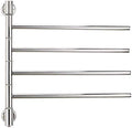 Heated Towel Rail Rails Wall Mounted Towel Warmer Electric Towel Rack Bathroom Rotatable Towel Heater Let You No Longer Feel Wet and Cold of Towel (Size : HardWire)