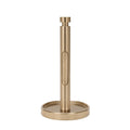 Ivilon Countertop Paper Towel Holder - Weighted Heavy Duty Steel Stand with Non-Slip Base for a Steady One-Handed One Sheet Tear - Fits All Rolls - Warm Gold