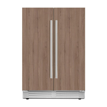 Ca'Lefort 24 Inch Panel Ready Wine and Beverage Refrigerator - 60 Can and 20 Bottle Wine Fridge Dual Zone 36-72°F Built in Cooler, 4.10 cu.ft Refrigerator Perfect for Home/Kitchen(Panels Not Included)