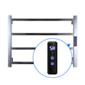 Wall Mounted Towel Warmer Drying Rack Electric Heated Towel Rail with Led Timer Heated Towel Rack for Bathroom