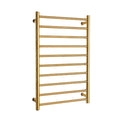 Electric Heated Towel Rack, Electric 304 Stainless Steel Towel Warmer Radiator with 10 Heated Bars, Bathroom Space Saving Wall-Mounted Heated Towel Rail,Hardwired (Hardwired)