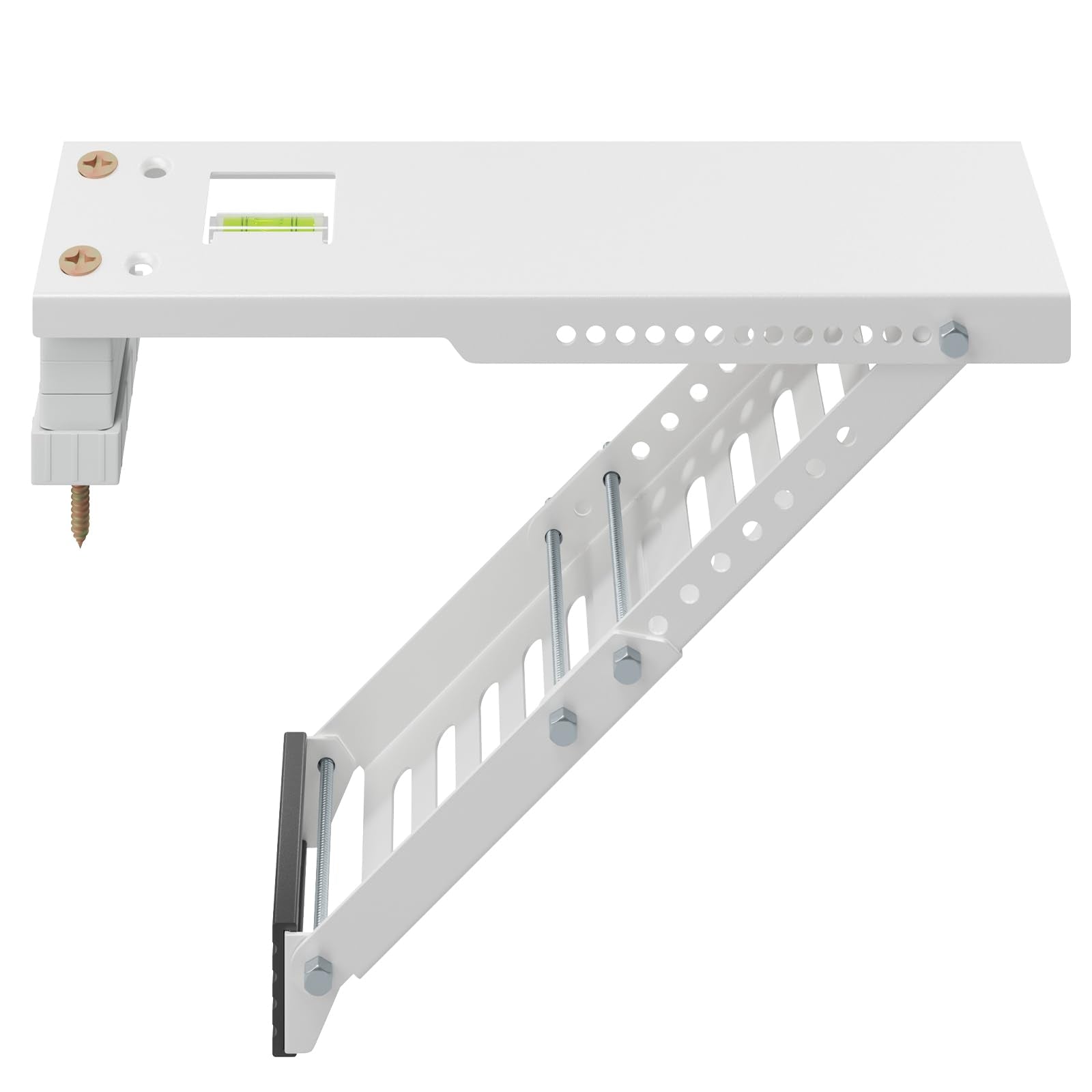 AC Window Air Conditioner Support Bracket Heavy Duty, Window AC Bracket Universal for 5,000-12,000 BTU AC Units, Up to 85lbs, Ajustable Extender Leg