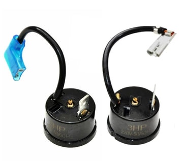 2Pcs Thermal Overload Protectors Fits Air Conditioner Compressor Universal Applicable for 3HP 2250W AC RV System Dehumidifier Overheating Protecting with Wire and Plug Sleevees