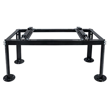 Yarssihha Mini Split Ground Stand for 9000-24000 BTU Ductless Air Conditioners Heat Pumps, Heavy Duty Adjustable Condenser Stand, Black