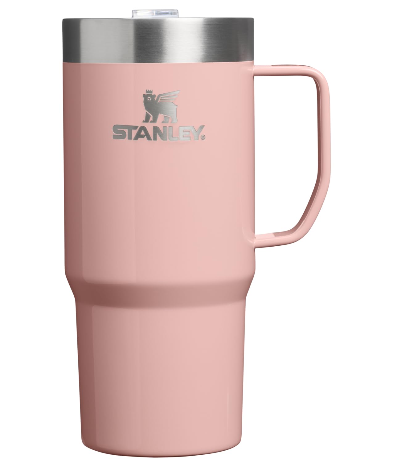 STANLEY The Everyday Suburban Mug | 16 oz | Drink Through Lid | Cup for Coffee, Tea and Drinks | Insulated Stainless Steel Coffee Mug | BPA-Free | Peach Rose Gloss