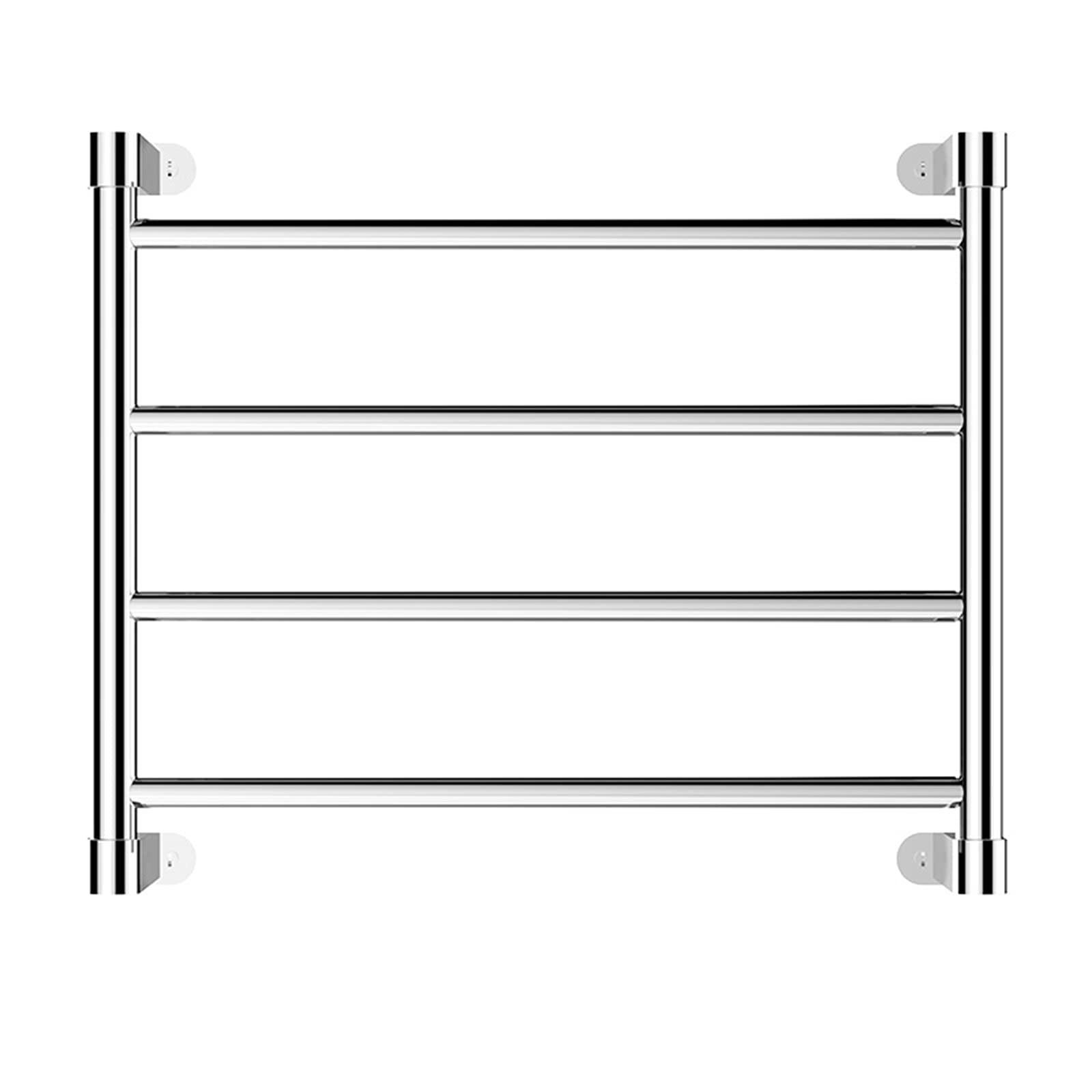 APUM Electric Towel Warmer, Wall Mounted Towel Warmer 304 Stainless Steel Silver Towel Drying Rack with 4 Bars for Bathroom